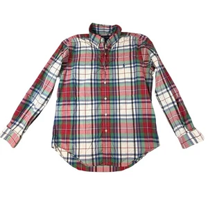Camisa Ralph Lauren Calce Personalizado Para Hombres M Colorida A Cuadros Manga Larga Con Botones Poni - Imagen 1 de 4