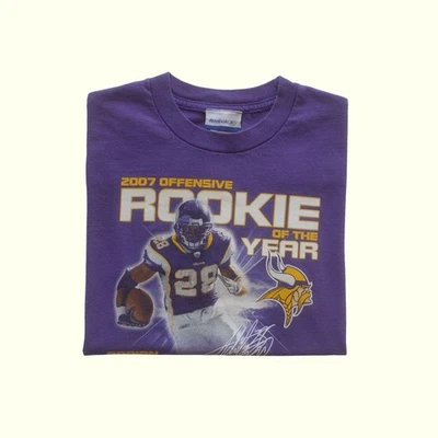 CAMISETA REEBOK NFL DE COLECCIÓN AÑOS 90 FÚTBOL MINNESOTA VIKINGS PETERSON NOVATO TALLA JUVENIL Foto 1 de 4