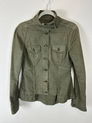 RAG & BONE Women’ s S Chamberlain Utility Fatigue Military Green Denim Jacket - Image 1 of 4