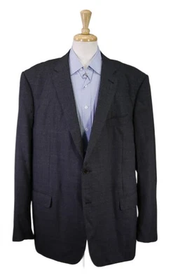 Blazer Abrigo Deportivo Hecho a Medida Gris Tejido Lana 2-Btn 52L Foto 1 de 4