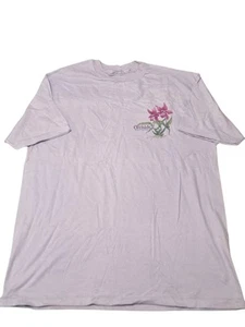 Vtg National Wildlife Orchids Light Purple Single Stitch Shirt Hanes Beefy Sz XL - Picture 1 of 12