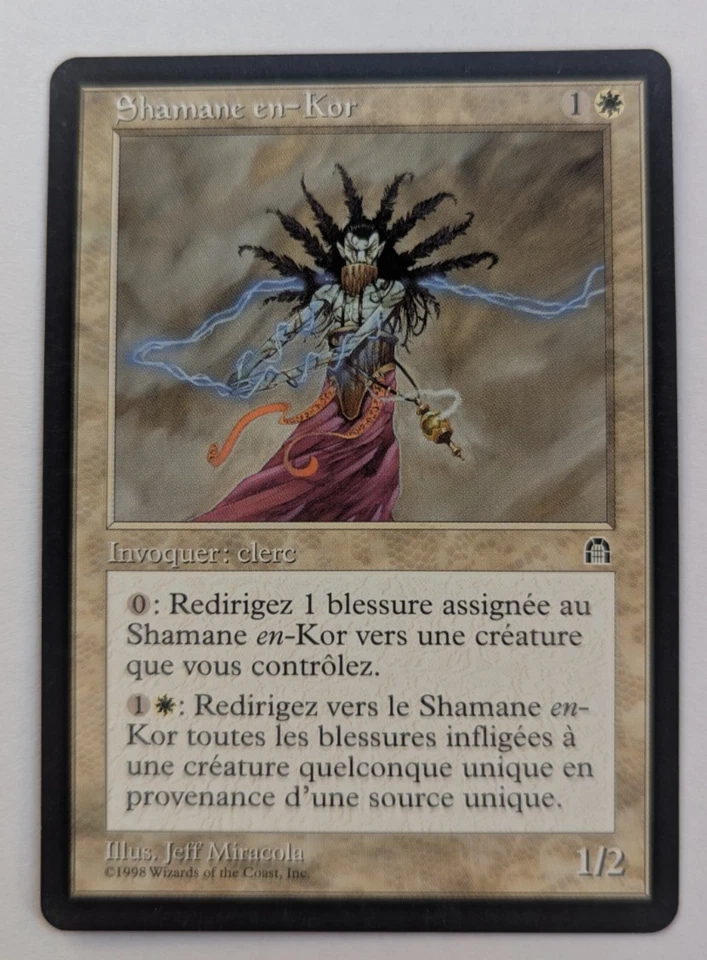 Magic Mtg French Stronghold Shaman en-Kor   near mint - Image 1 of 1