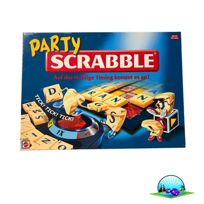 Party Scrabble Spiel - Mattel Deutsch Brettspiel - Vollständig - Bild 1 von 4
