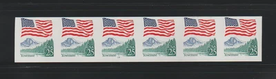US ERROR Stamps #2280c Flag, Yosemite: IMPERF PNC6, #14. MNH $350. - Image 1 of 3