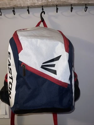 Easton Juvenil Juego Listo Béisbol Softbol Mochila Bolso Rojo Blanco Azul Usado Una Vez Foto 1 de 4