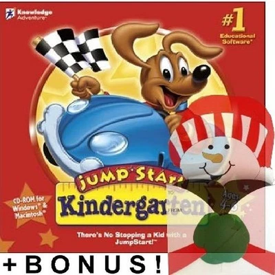 JumpStart Kindergarten Edutainment PC Software + Snowman Gift Box Mailer Bundle - Image 1 of 4