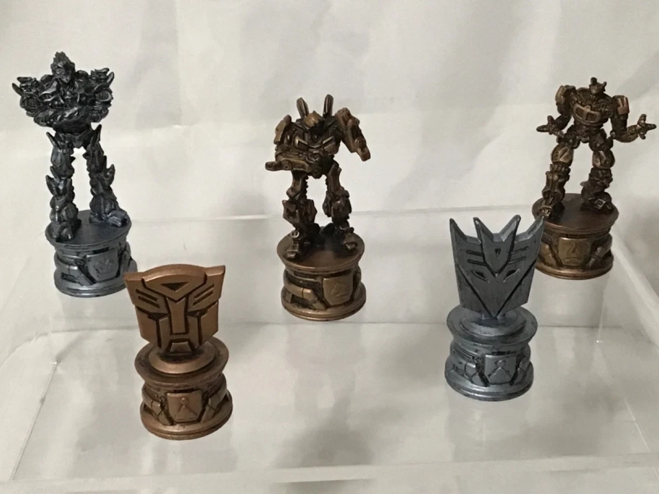 Transformers chess set replacement Pawns, Knight, Bishop & Queen 2006 Hasbro - Image 1 of 4