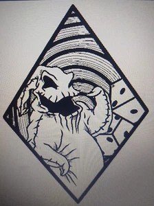 TRIBAL NIGHTMARE BEFORE CHRISTMAS OOGIE BOOGIE CAR TRUCK VINYL DECAL GRAPHIC - Picture 1 of 2