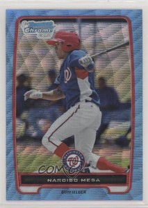 2012 Bowman Chrome Prospects Blue Wave Refractor Narciso Mesa #BCP179