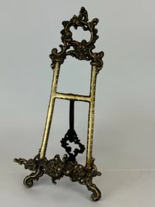 Vintage ITALIAN STYLE 12" ROCOCO Brass EASEL * Stand * Frame - Picture 1 of 3