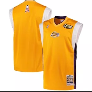Maglia da tiro 100% autentica Mitchell & Ness 01/02 LA Lakers Finals taglia 3XL... - Foto 1 di 14
