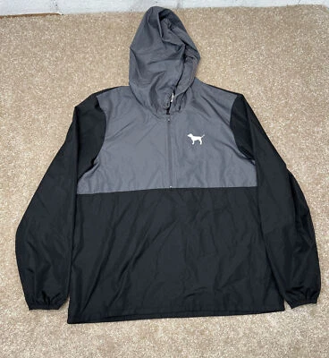 Victoria Secret розовый ветровка пальто женщин Sz маленький черный серый - Изображение 1 из 4