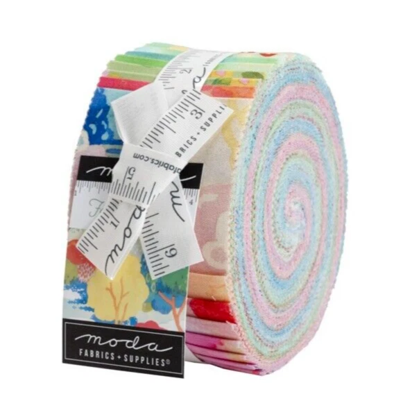 FANCIFUL FOREST Jelly Roll MODA Fabric MOMO fantasy Quilting Sewing 33570JR - Image 1 of 4
