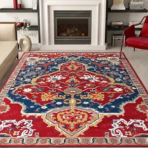 Sultanabad Heriz Multi Red Handmade 100% Wool rugs Without Tariff & duty - Picture 1 of 17