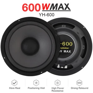 One Pc 6.5 Inch 600W 2-Way Car HiFi Coaxial Speaker Full Range Frequency Speaker - Picture 1 of 12