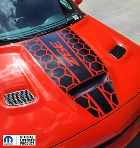 Fits 2019-2024 Dodge Challenger Hood Stripe Vinyl Decal Sticker Honey Center 392 - Bild 1 von 6