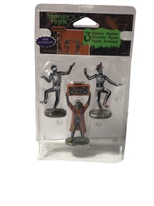 (1) 2021 Set of (3) LEMAX #12044 Spooky Town Halloween Micheals Exc. Dancing - Picture 1 of 3