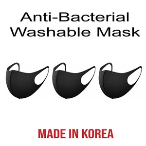 (3 Stück) Große 3D Gesichtsmaske Wiederverwendbar UV Schutz Bequem Waschbar Hergestellt in Korea - Bild 1 von 6