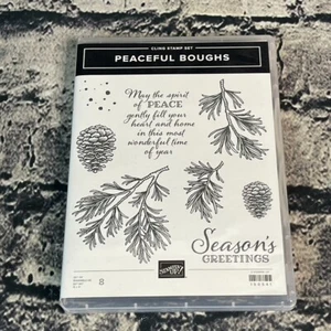 Stampin’ Up! PEACEFUL BOUGHS 8-teiliges Stempelset Sätze Zweige Tannenzapfen - Bild 1 von 10