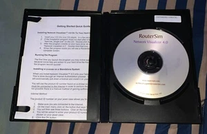 Router Sim Network Visualizer V 4.0 Lost Media Vintage 2003 Software w/install - Picture 1 of 6
