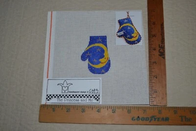 HP needlepoint canvas, Man In The Moon Mitten, #C393, by The Princess and Me - Image 1 of 4