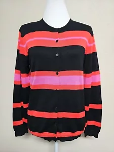 NWT JESSICA HOLBROOK Women's Cardigan Long Sleeve Striped Button Down.Size S - Picture 1 of 13