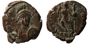 Römisches Imperium Kaiser Honorius 393-423 n.Chr Antioch Follis 615/2E - Picture 1 of 1