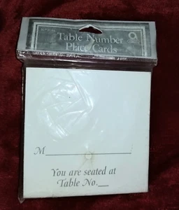 Amscan 50 Pezzi Matrimonio Ricevimento/Battesimo Seduta Tavolo Segnaposto Nome Cartoline - Foto 1 di 13