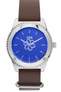 Storm LEORA Leatcer Lazer Blue Women's Watch 47312LB - Picture 1 of 2