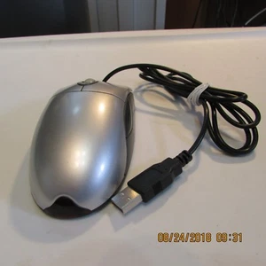 5 Button Scroll Mouse, silver/gray with PN:07232, USB Optical VERY NICE! m-6 - Picture 1 of 7
