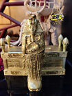 Ancient Egyptian pharaoh's gold coffin mummy  Furniture for display  3D printing