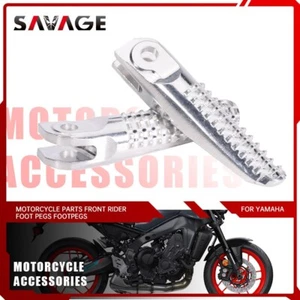 Front Rider Foot Pegs Footrest for YAMAHA MT09 2021 MT-09 MT 09 SP XSR 900 2025 - Picture 1 of 8