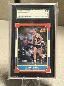 1986-87 Fleer Larry Bird #9 SGC 96 (9) - Picture 1 of 3