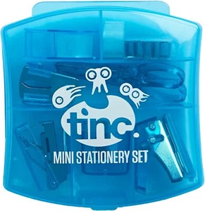 Mini juego de papelería Tinc - azul | dispensador de cinta, tijeras, grapadora, removedor de grapas - Imagen 1 de 6