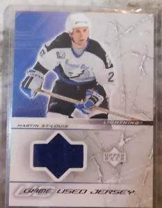 2004 mazzo superiore hockey card # ud ms martin st louis jersey card - Foto 1 di 1