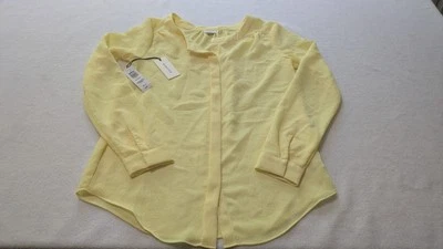 BABATON Aritzia bergen blouse yellow flowy Lemon Meringue XSS Oversized Butter - Image 1 of 4