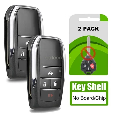 Upgrade For Toyota Corolla Camry 2007 - 2011 Flip Key Fob Case Shell 4B HYQ12BBY - Image 1 of 4