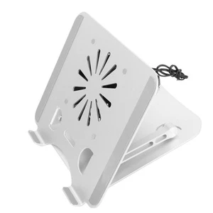 Laptop Cooler Stand 17in Elevatable Foldable Portable With USB Base Fan CB - Afbeelding 1 van 23