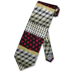 Corbata de cuello Antonio Ricci de seda hecha en ITALIA diseño geométrico para hombre #5728-3 - Imagen 1 de 2