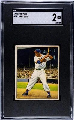 Bowman #39 Larry Doby 1950 -- SGC 2 ¡Bueno!! Foto 1 de 2