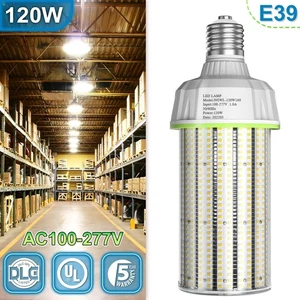 120W Commercial LED Corn Light Bulb E39 Base Warehouse HighBay Lighting 6000K - Picture 1 of 14