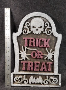 Grabstein Trick or Treat Halloween Schaumstoff Deko ........................(SB7) - Bild 1 von 4