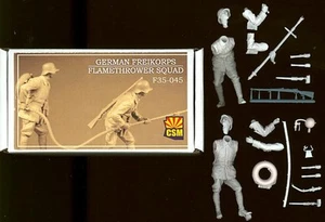 Copper State Models 1/35 GERMAN FREIKORPS FLAMETHROWER SQUAD Resin Figure Set - Bild 1 von 5