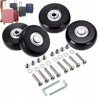 Rollen-Set für Koffer  Ersatzteile für Gepäck, Koffer, Taschen  4 Stück, 50 mm - Bild 1 von 4