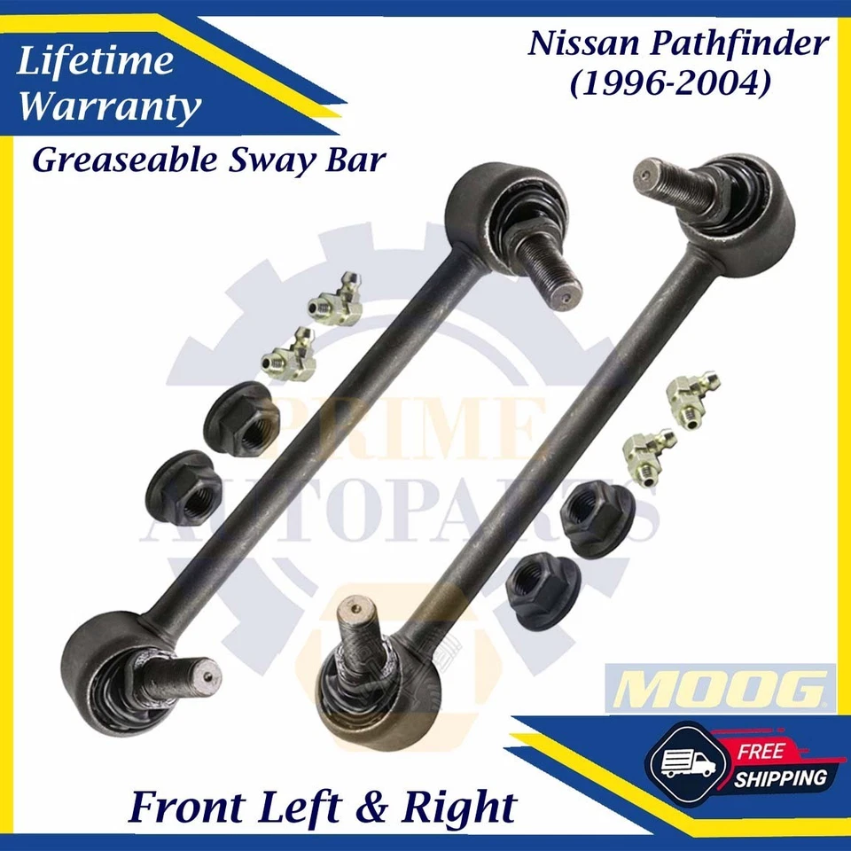 Barras estabilizadoras delanteras MOOG OEM para Nissan Pathfinder 1996-2004 garantía de por vida Foto 1 de 4