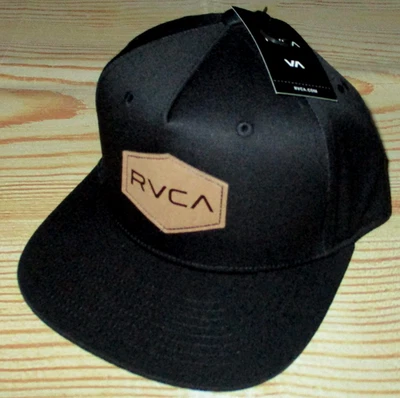 PARA HOMBRES RVCA GORRA SNAPBACK NEGRA GORRA AJUSTABLE TALLA ÚNICA Foto 1 de 3