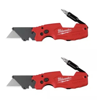 Cuchillo utilitario plegable Milwaukee Tool 48-22-1505D Fastback 6 en 1 (paquete de 2) Foto 1 de 4