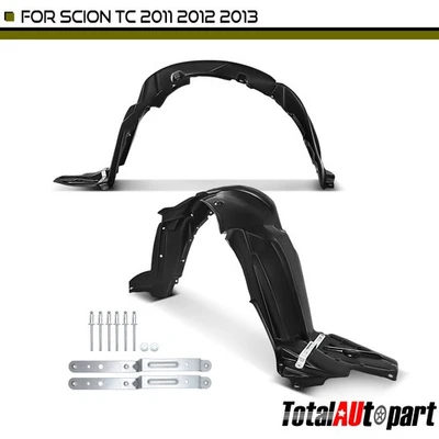 2x PE+PP Forros de guardabarros interiores Protector contra salpicaduras Protector para Scion tC 2011-2013 Delantero Foto 1 de 4