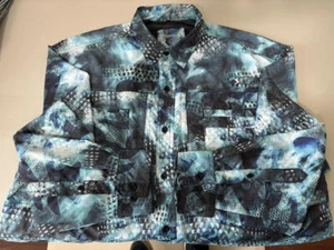 REEL LEGENDS Saltwater  EUC Button-Down Multicolor Long Sleeve Polyester  XL - Picture 1 of 7