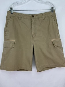 Mens Size 31 ORVIS Cotton Cargo Outdoor Short Beige 8.5 Inseam (tag31) - Picture 1 of 10